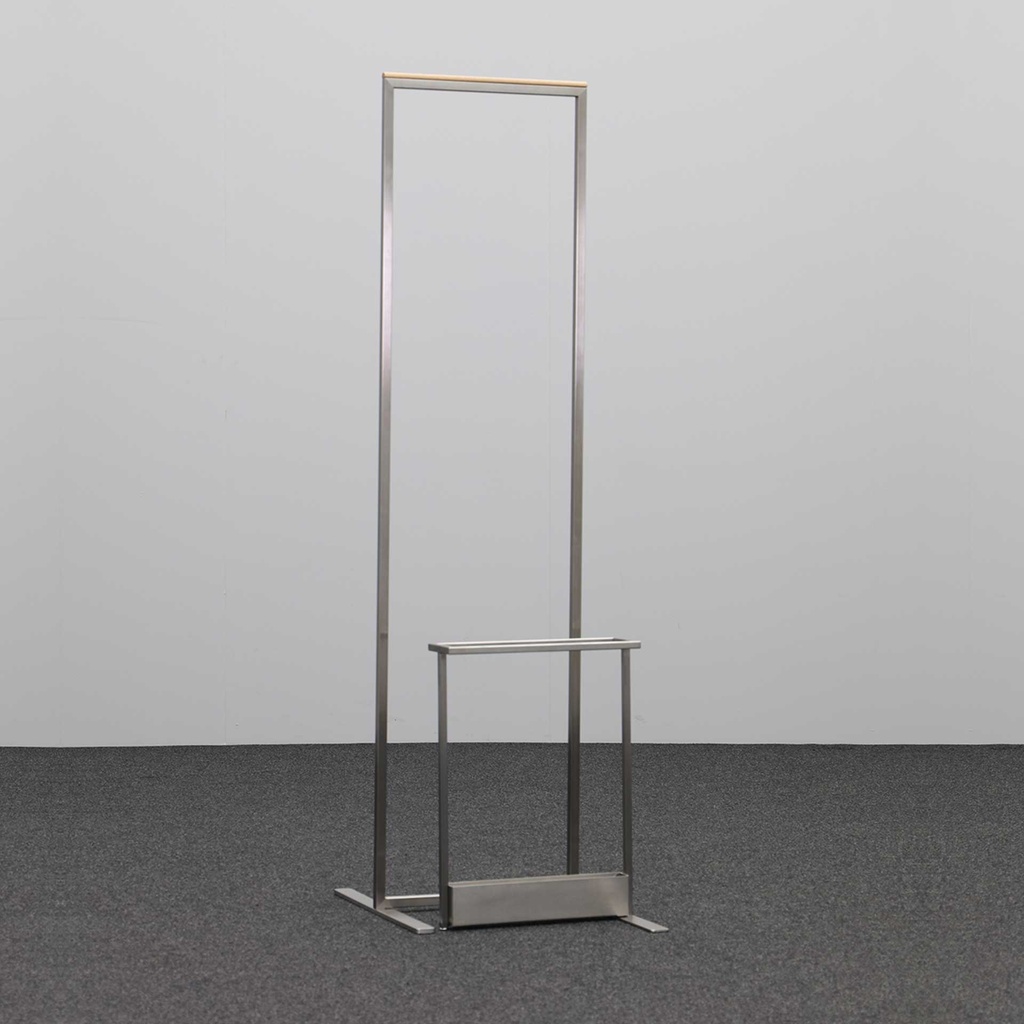 Kleiderständer mit Schirmhalter Chromstahl (Normal gebraucht)