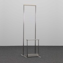 Kleiderständer mit Schirmhalter Chromstahl (Normal gebraucht)