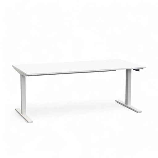 Höhenverstellbarer Arbeitstisch Bene Level Pure Lift (Weiss, Normal gebraucht, Weiss, Weiss)