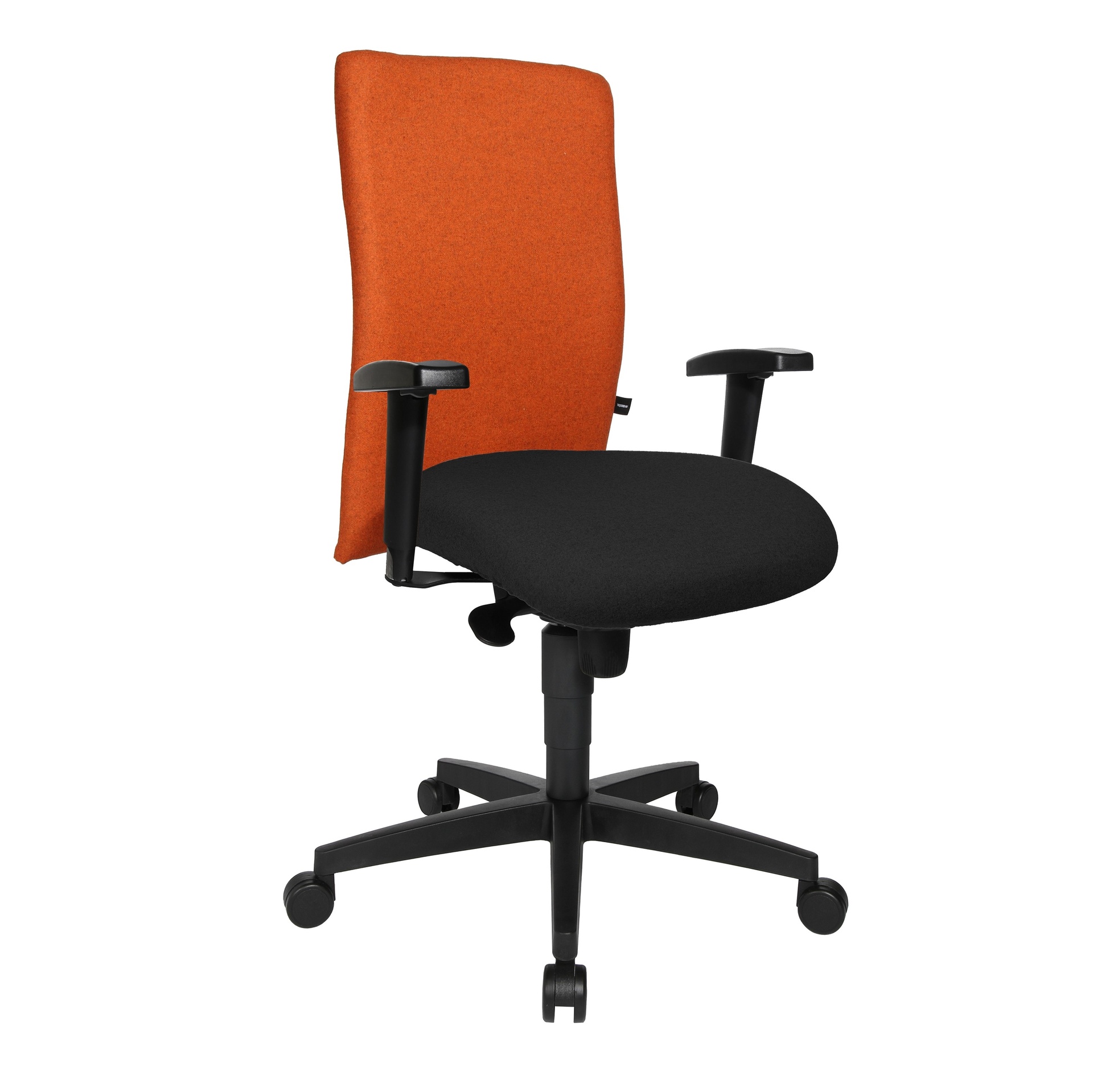 Chaise de bureau Topstar Commander avec accoudoirs 1D, Orange, Nouveau, Chaise ergonomique - idéale pour un travail flexible