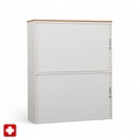 Lista LO Storage metal cabinet with roller shutter (Crème, Normal used, with key)