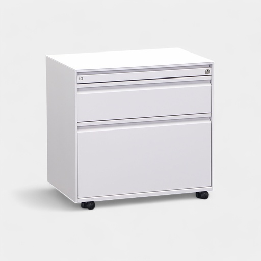 Rollkorpus Lista LO, weiss, Metall (Gut, ohne Schlüssel)