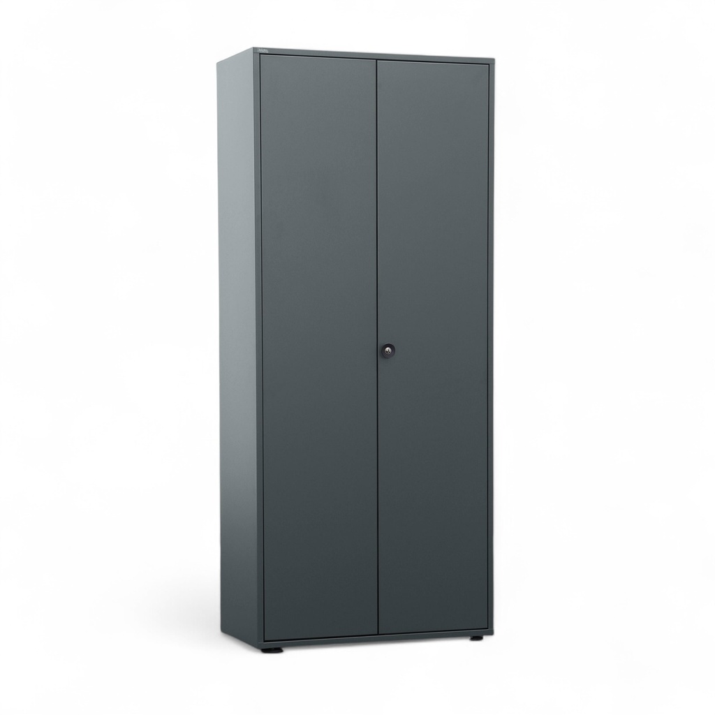 Metallschrank Bigla BM2, 80 cm (Anthrazit, Neu, mit Schlüssel)