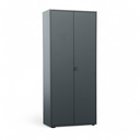 Metallschrank Bigla BM2, 80 cm (Anthrazit, Neu, mit Schlüssel)