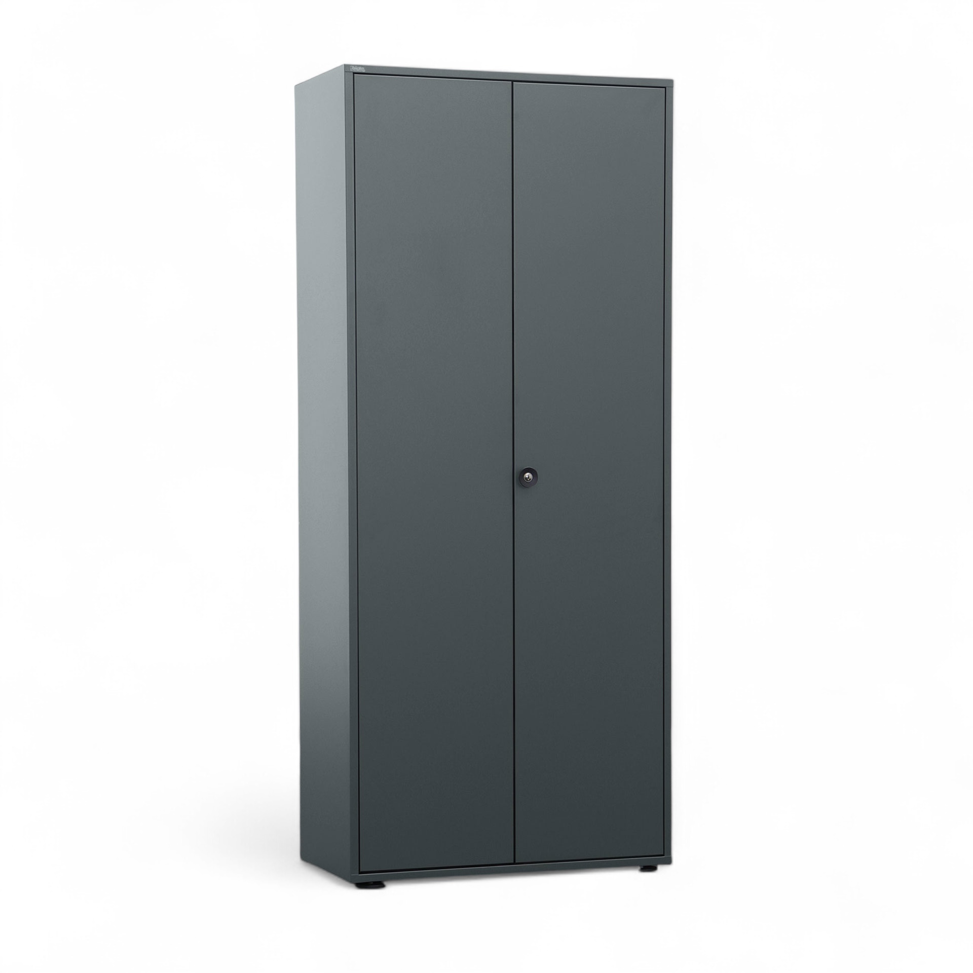 Metallschrank Bigla BM2, 80 cm (Anthrazit, Neu, Mit Schlüssel)