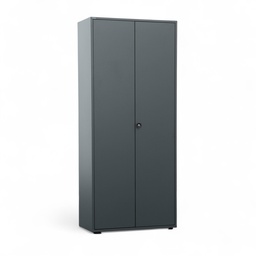Metallschrank Bigla BM2, 80 cm (Anthrazit, Neu, mit Schlüssel)
