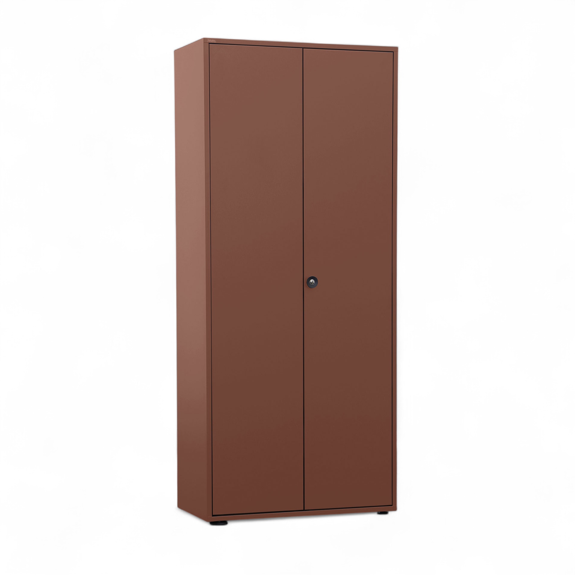 Image of Metallschrank Bigla BM2, 80 cm Braun, mit Schlüssel, Neu