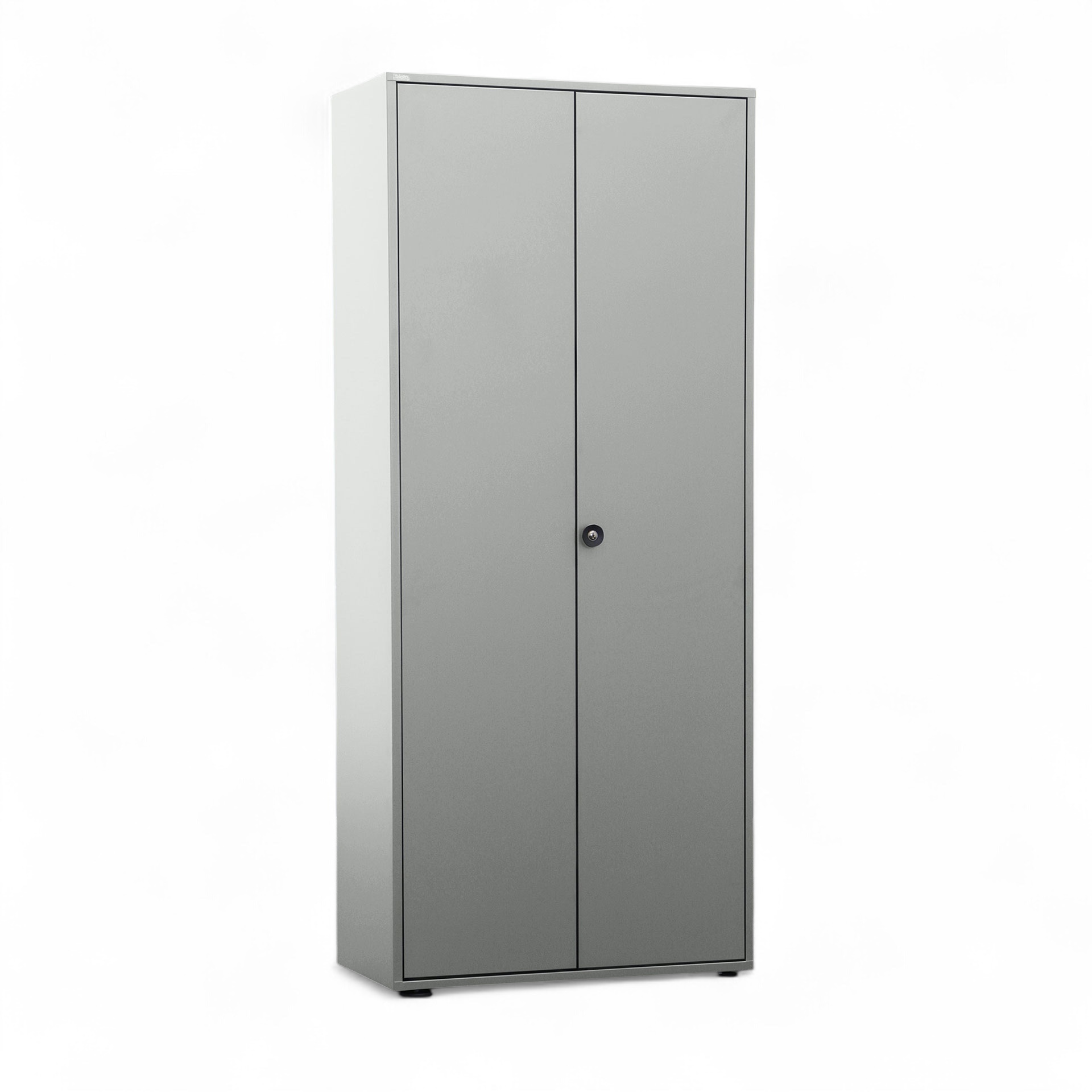 Image of Metallschrank Bigla BM2, 80 cm Grau, mit Schlüssel, Neu