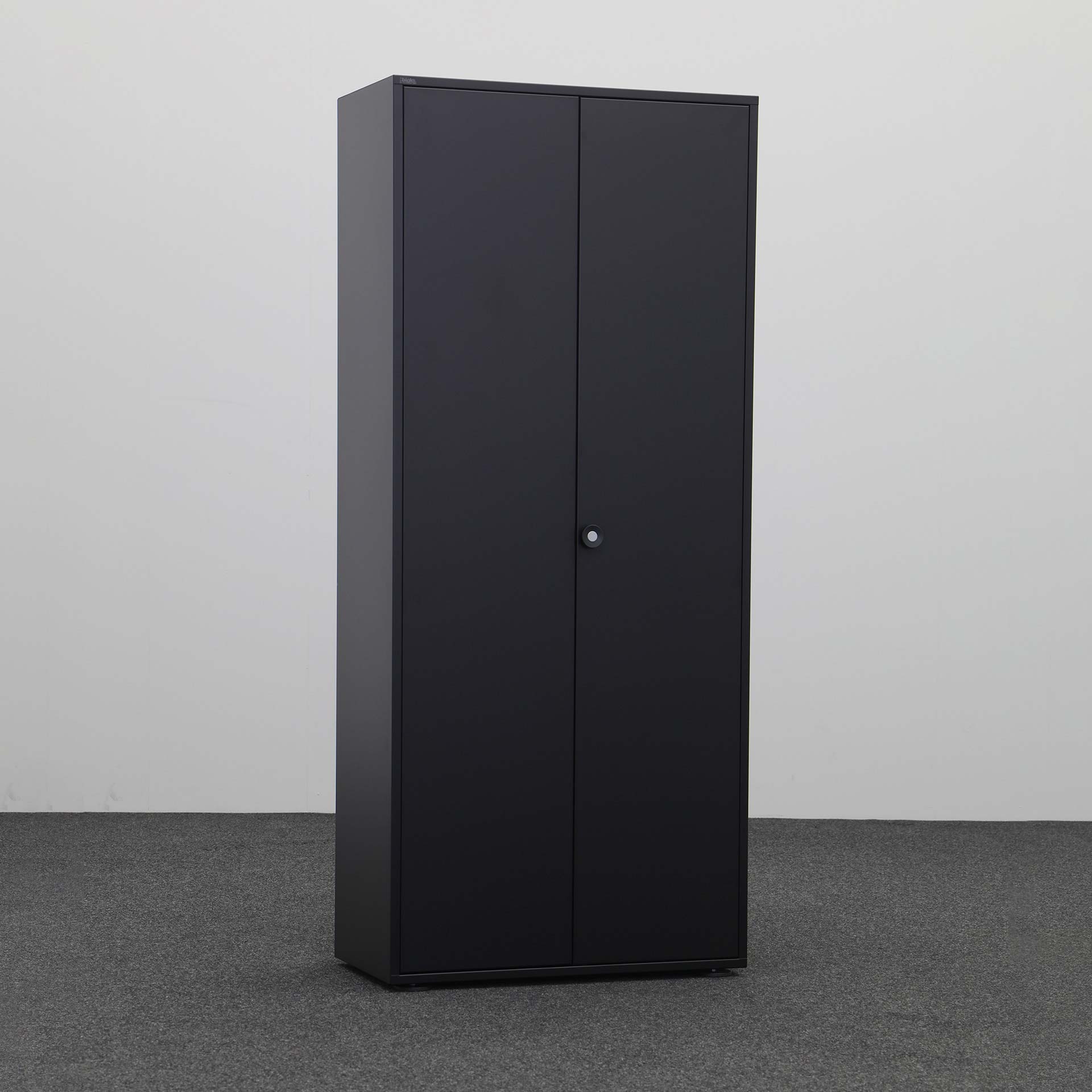 Flügeltürschränke Bigla (Schwarz, Neu, Ohne Schliesszylinder)