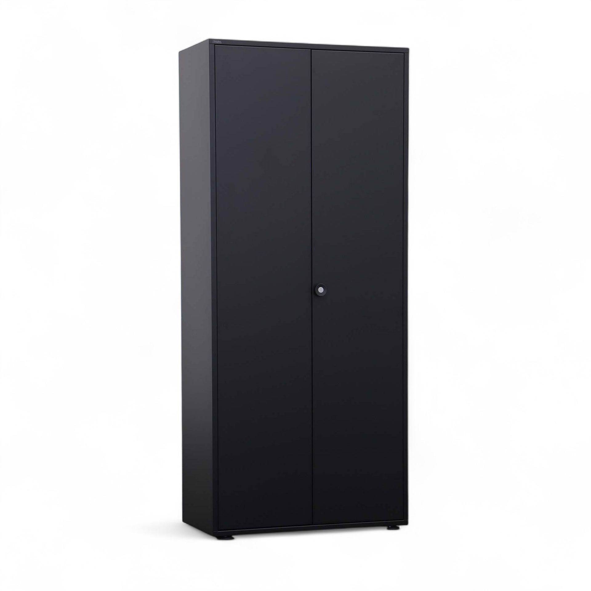 Flügeltürschränke Bigla (Schwarz, Neu, Ohne Schliesszylinder)