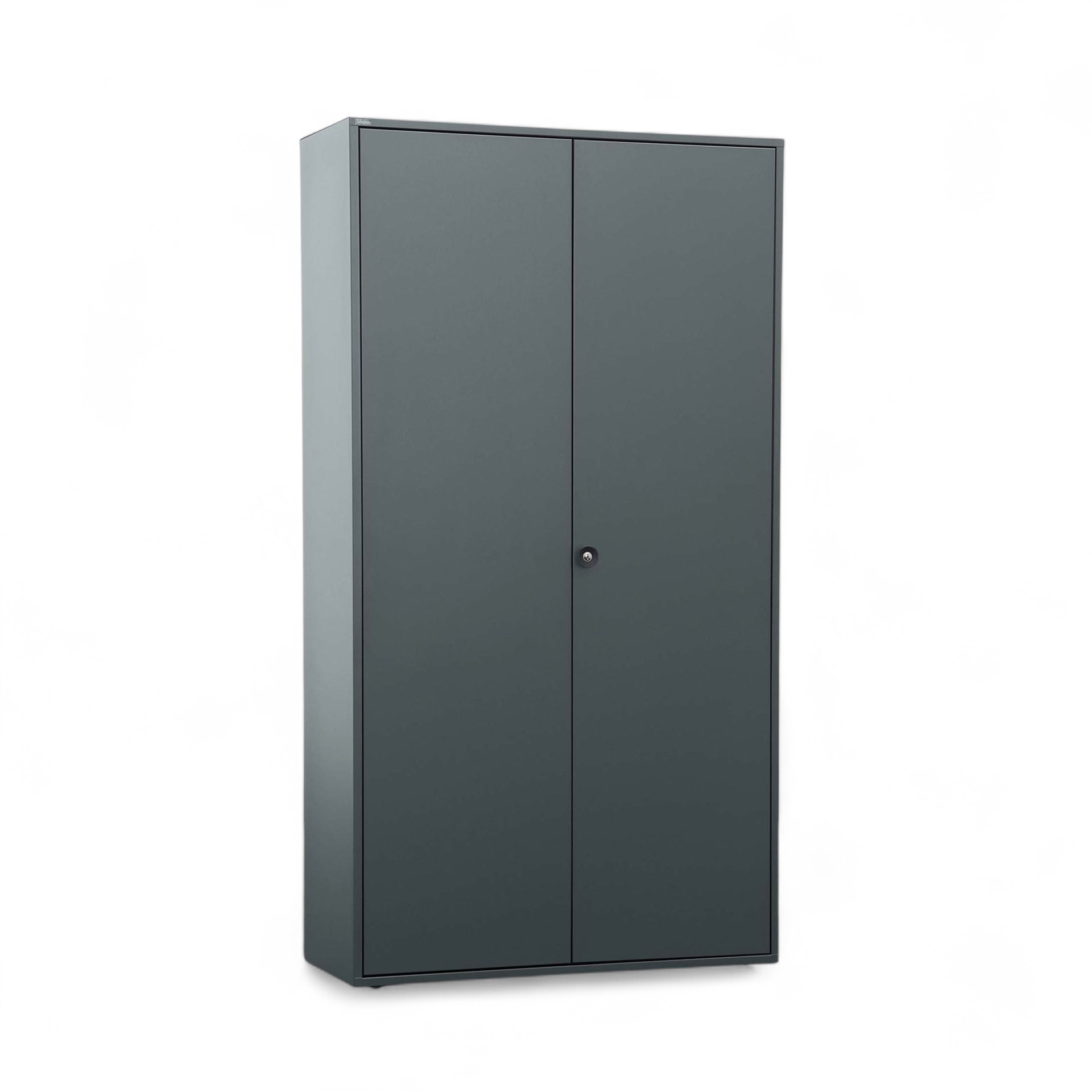 Metallschrank Bigla BM2, 100 cm (Anthrazit, Neu, Mit Schlüssel)