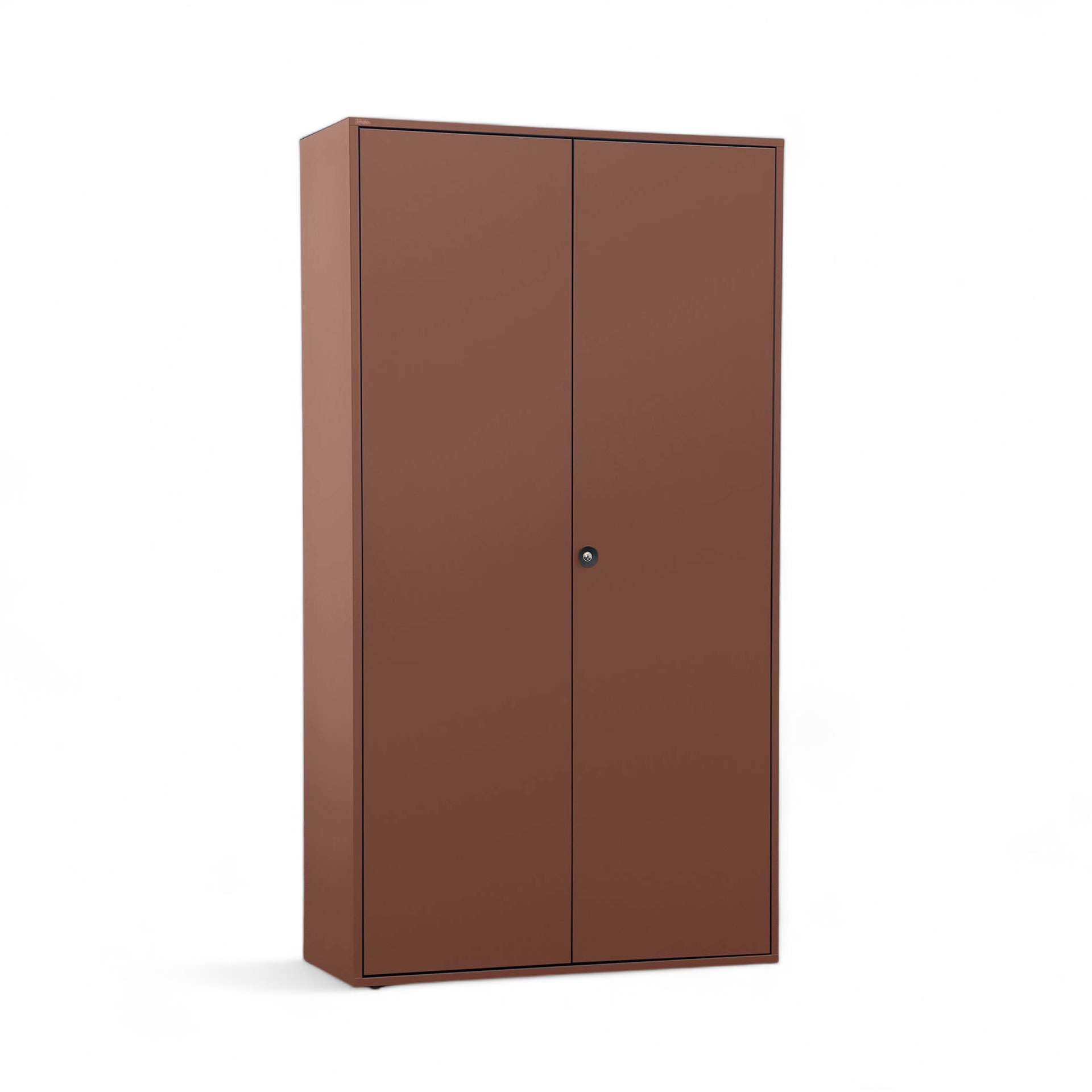 Metal cabinet Bigla BM2, 100 cm (Brown, New, With key)