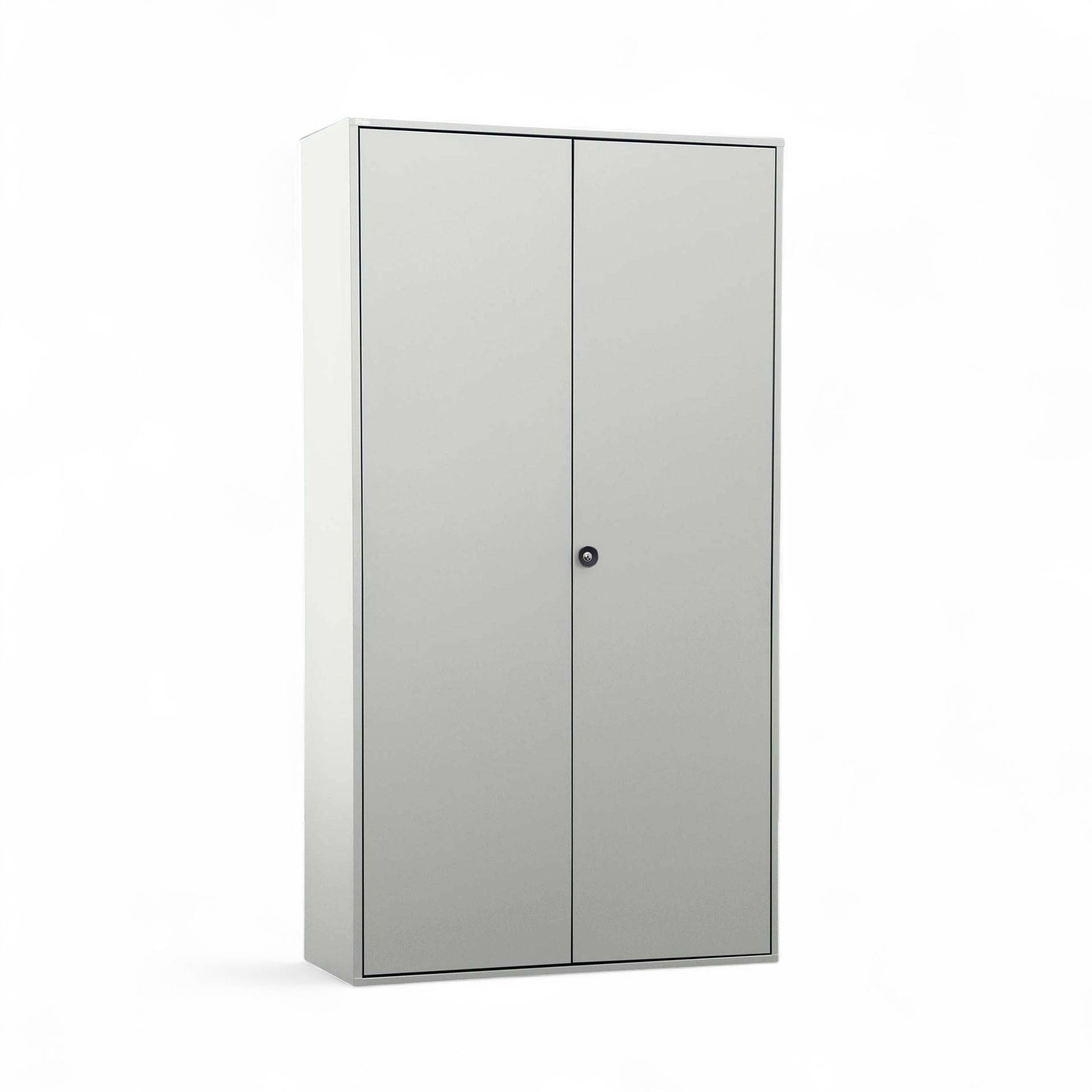Metal cabinet Bigla BM2, 100 cm (Gray, New, With key)