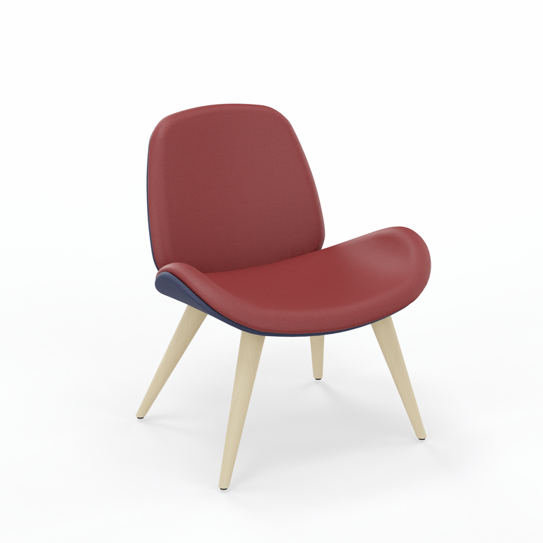 Fauteuil lounge Nowy Styl Tilkka (Rouge, Nouveau)