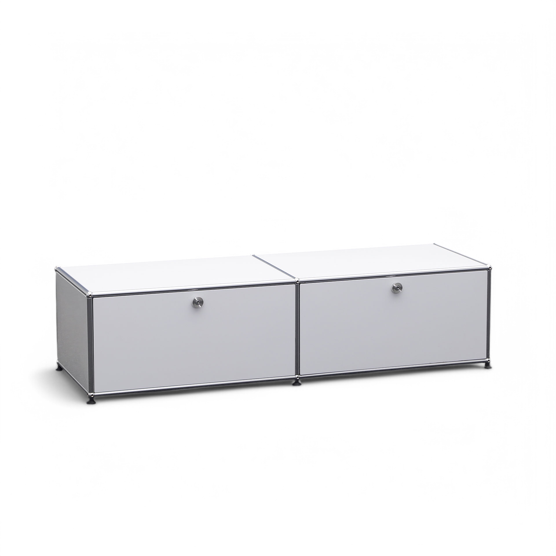 TV Möbel USM Haller RAL 7035 (Gut, Mit Schlüssel)