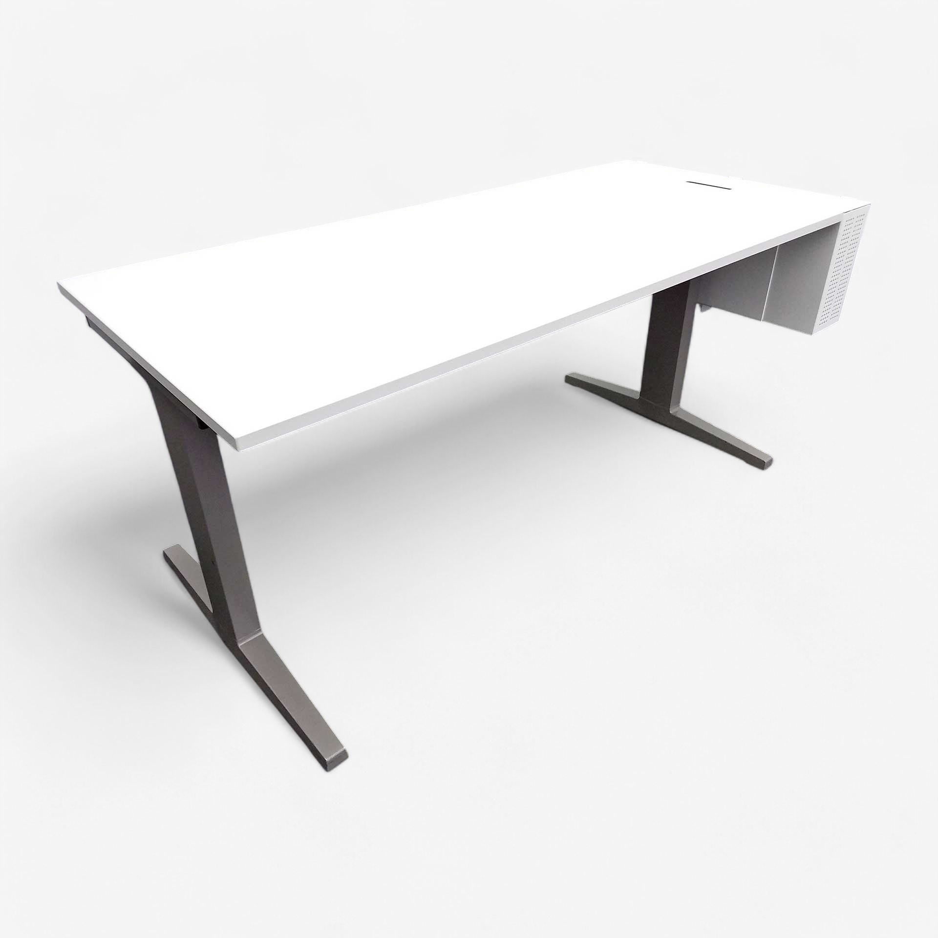 Bureau avec espace de rangement Haworth (Bon)