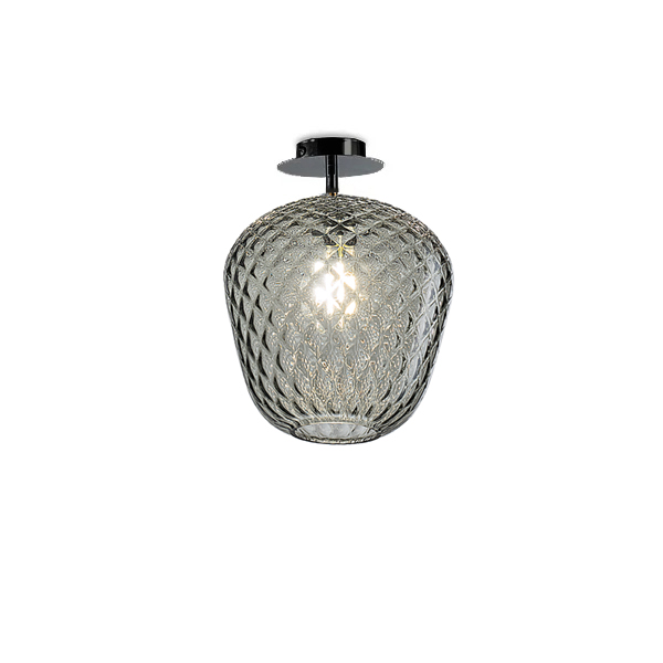 Lampes de plafond Murano Murano Dalia (Gris clair brun, Nera opaca, PL. P., 19)
