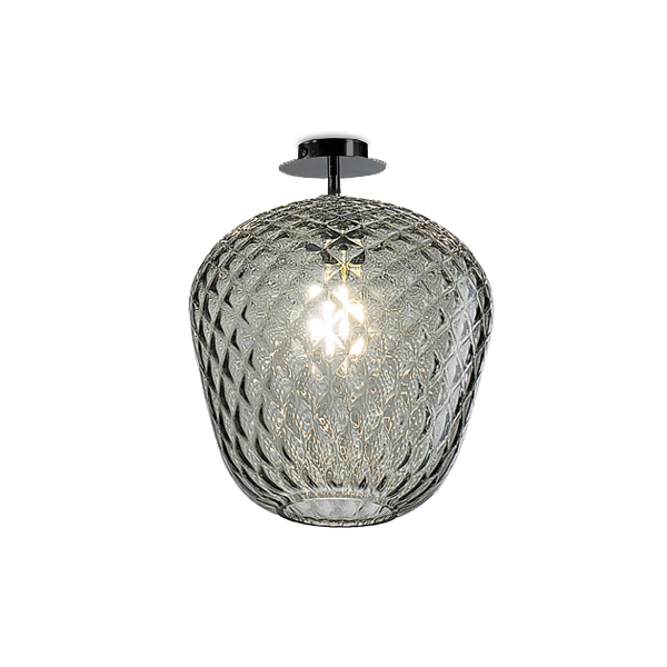 Murano Deckenlampen Murano Dalia (Hellgrau-braun, Neu, Nera opaca, PL. G., 28)