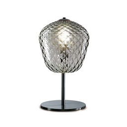 Murano Tischlampen Murano Dalia (Hellgrau-braun, Neu, Cromata, LP., 19)