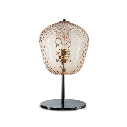 Murano Tischlampen Murano Dalia (Hellrosa, Neu, Cromata, LP., 19)