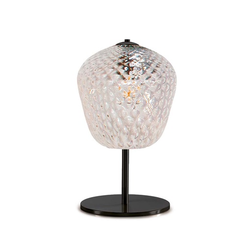 Murano Tischlampen Murano Dalia (Transparent, Neu, Nera opaca, LP., 19)