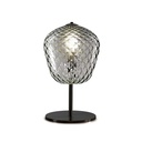 Murano Tischlampen Murano Dalia (Hellgrau-braun, Neu, Nera opaca, LP., 19)