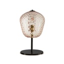 Murano Tischlampen Murano Dalia (Hellrosa, Neu, Nera opaca, LP., 19)