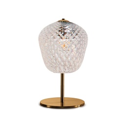 Murano Tischlampen Murano Dalia (Transparent, Neu, Oro satinato, LP., 19)
