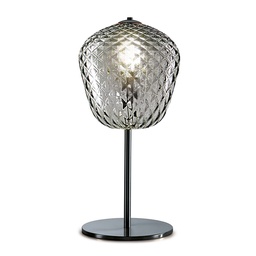 Murano Tischlampen Murano Dalia (Neu, Cromata, LG., Hellgrau-braun, 28)
