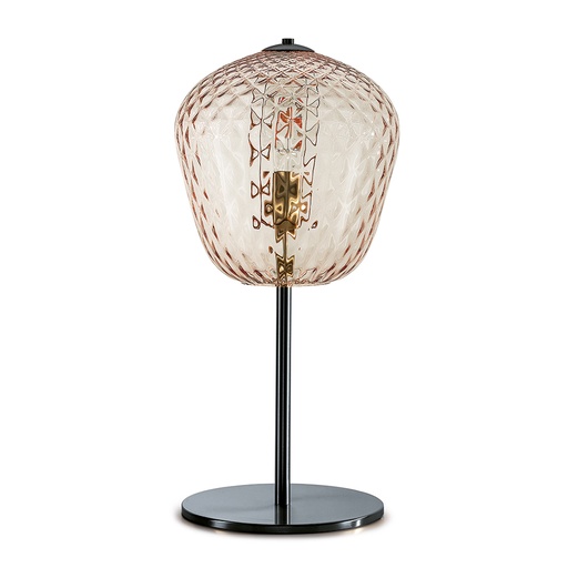Murano Tischlampen Murano Dalia (Hellrosa, Neu, Cromata, LG., 28)