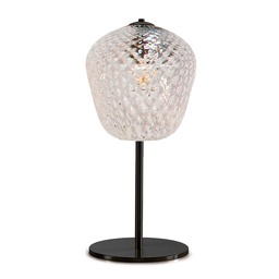 Murano Tischlampen Murano Dalia (Transparent, Neu, Nera opaca, LG., 28)