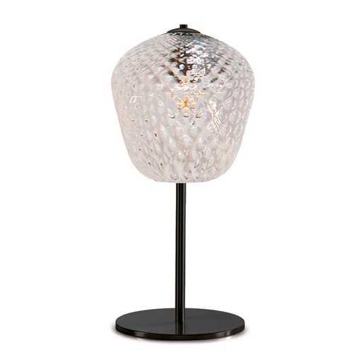 Murano Tischlampen Murano Dalia (Transparent, Neu, Nera opaca, LG., 28)