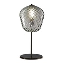 Murano Tischlampen Murano Dalia (Hellgrau-braun, Neu, Nera opaca, LG., 28)