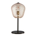 Murano Tischlampen Murano Dalia (Hellrosa, Neu, Nera opaca, LG., 28)