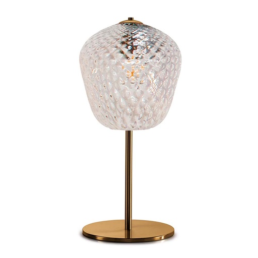 Murano Tischlampen Murano Dalia (Transparent, Neu, Oro satinato, LG., 28)