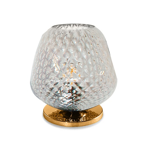 Murano Tischlampen Murano Dalia mini (Transparent, Neu, Oro satinato)