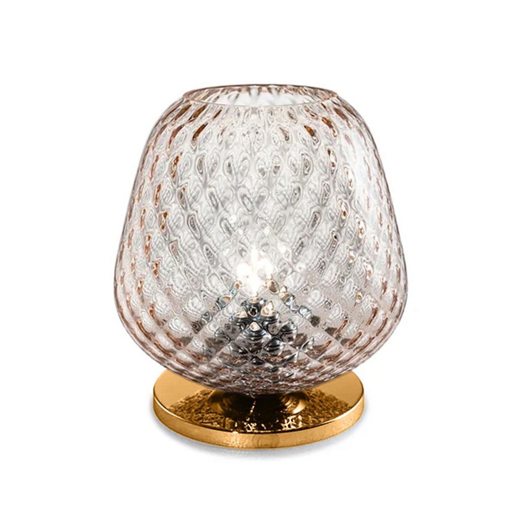 Murano Tischlampen Murano Dalia mini (Hellrosa, Neu, Oro satinato)
