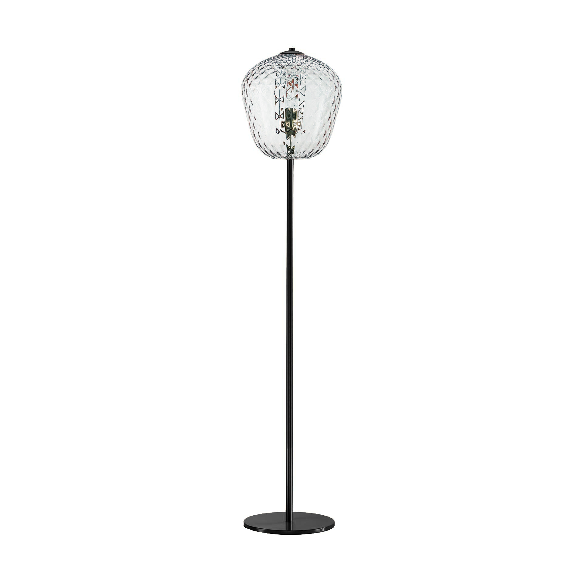 Murano Stehlampen Murano Dalia (Transparent, Nera opaca)