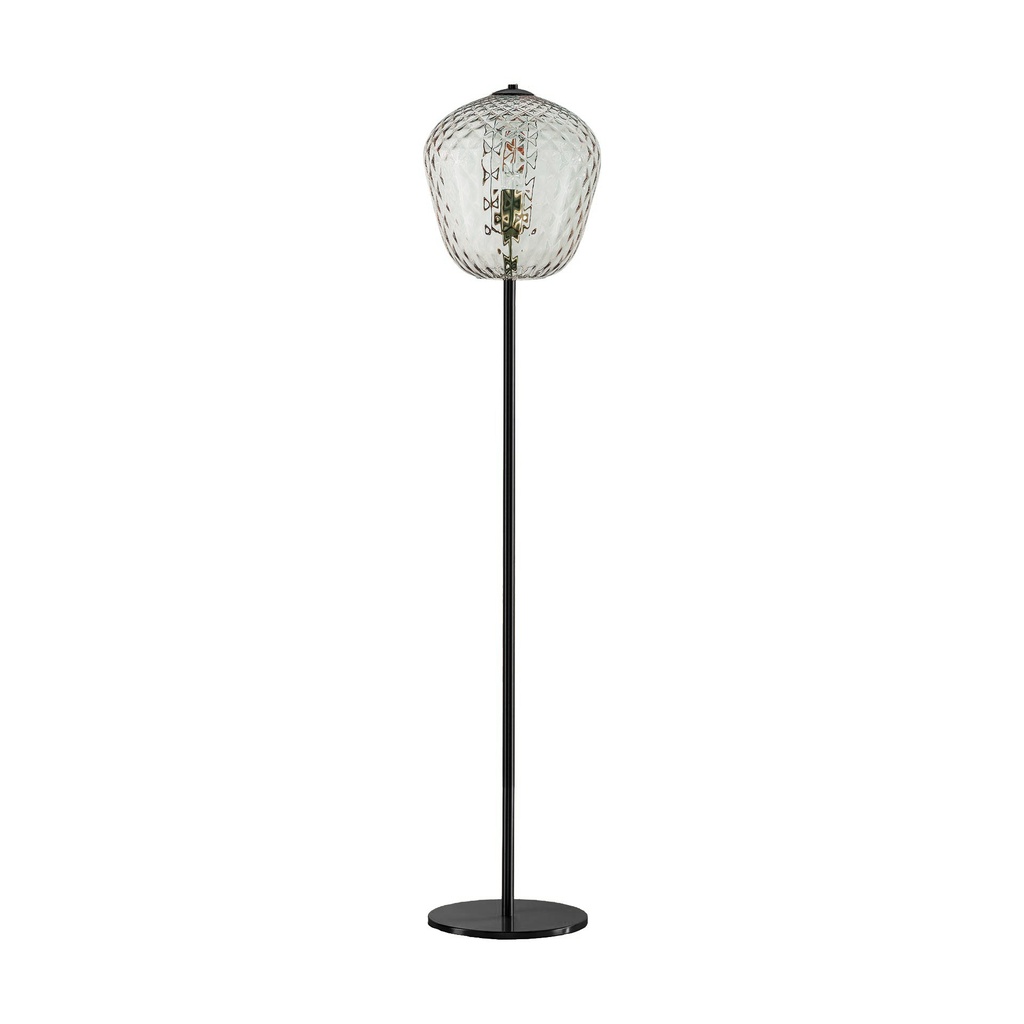 Murano Stehlampen Murano Dalia (Hellgrau-braun, Neu, Nera opaca)