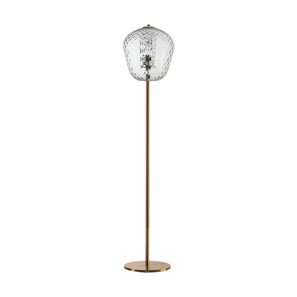 Murano Stehlampen Murano Dalia (Neu, Oro satinato, Transparent)