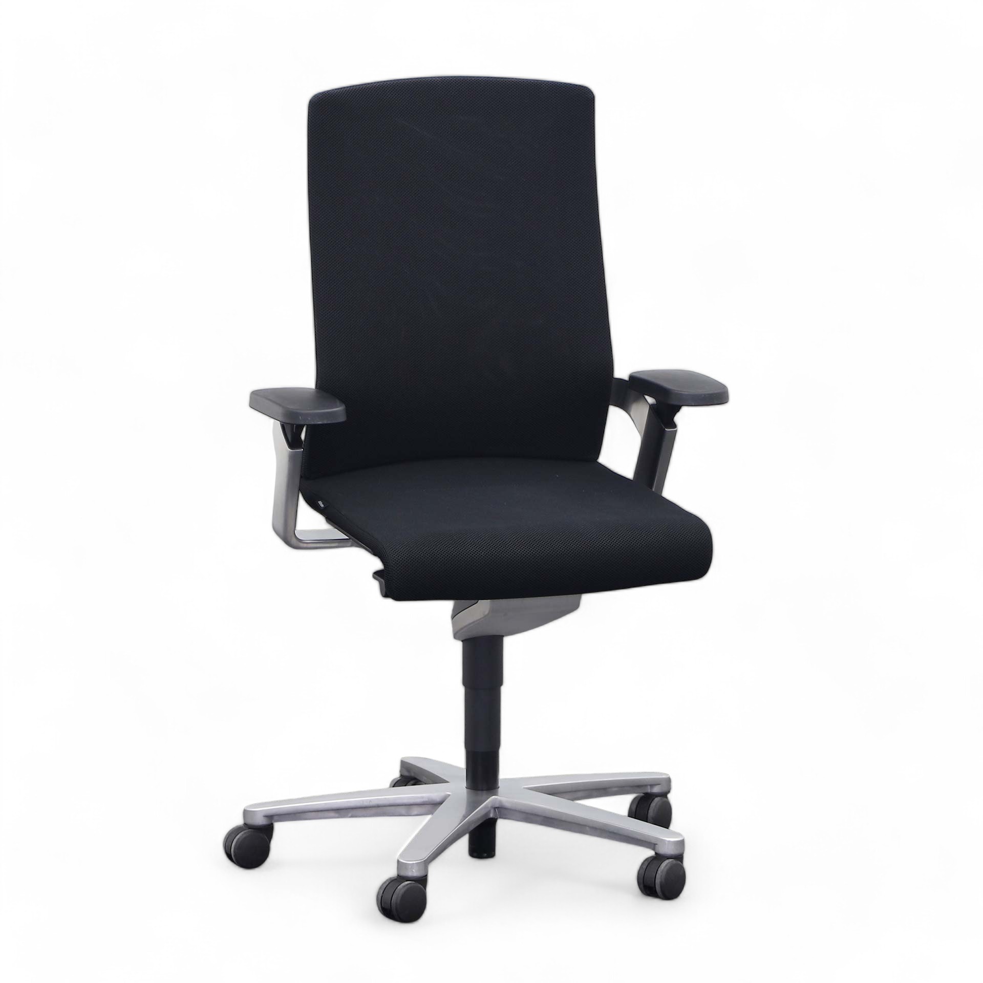 Bürostuhl Wilkhahn ON Stoff Netzrücken Schwarz ergonomisch mit Armlehnen (Normal Gebraucht)