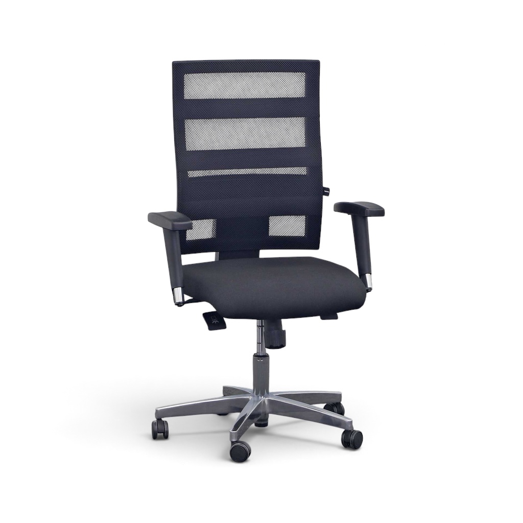 Bürodrehstuhl Topstar X-Pander Plus mit 3D Armlehnen, Schwarz, Gut, Ergonomischer Stuhl - ideal für flexibles Arbeiten