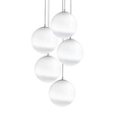 Murano Pendellampen Murano Nova mit 5 Leuchten