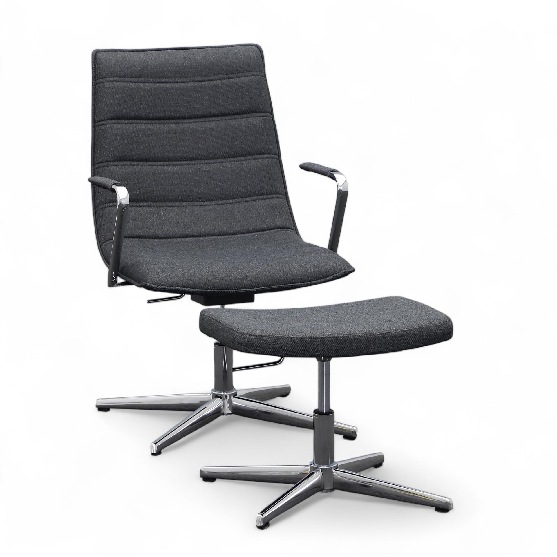 Fauteuil lounge Topstar Sitness Relax Ottomane incluse Anthracite, Nouveau