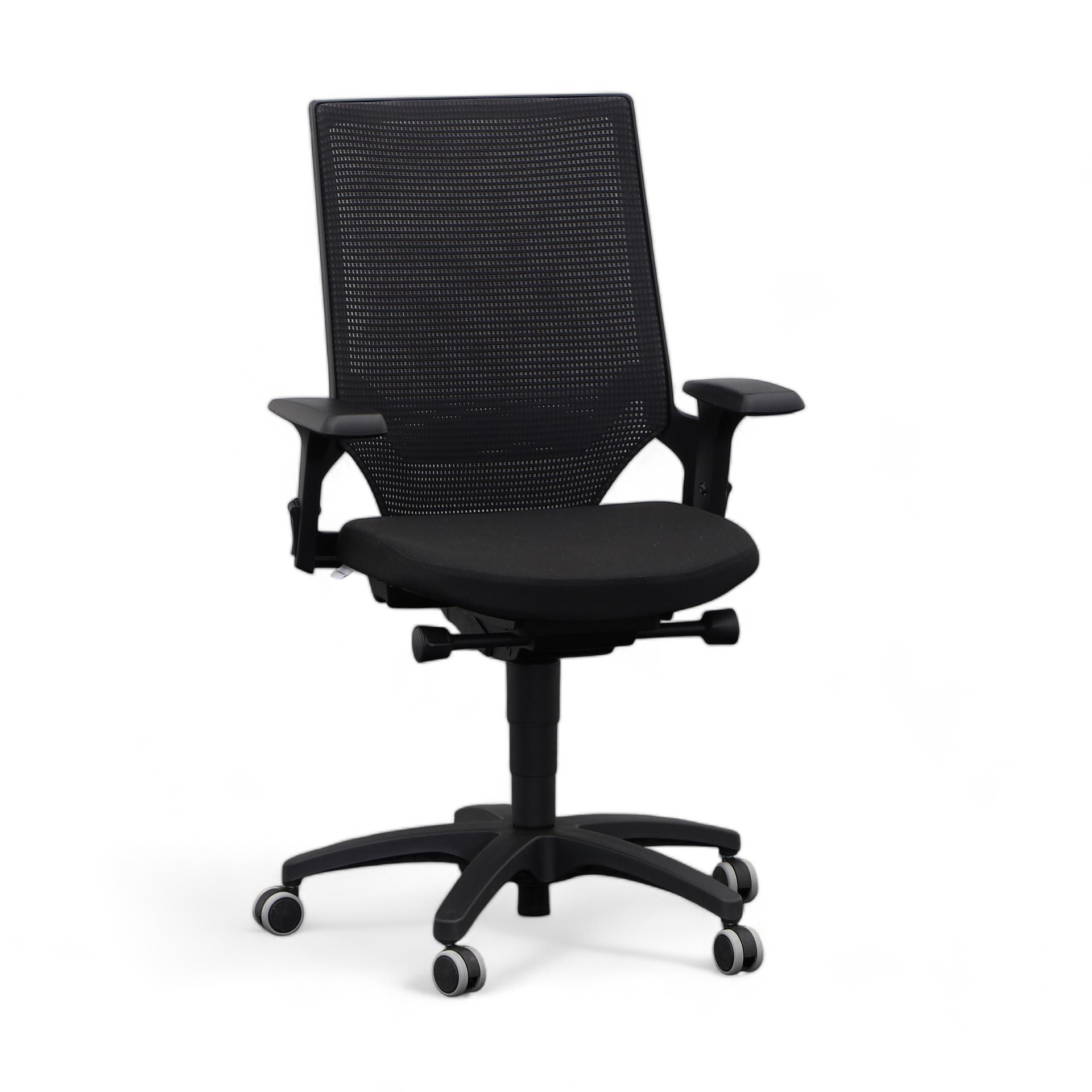 Bürostuhl Chairzone Self One Classic mit 2D Armlehnen, Schwarz, Neu, Ergonomischer Stuhl - ideal für flexibles Arbeiten
