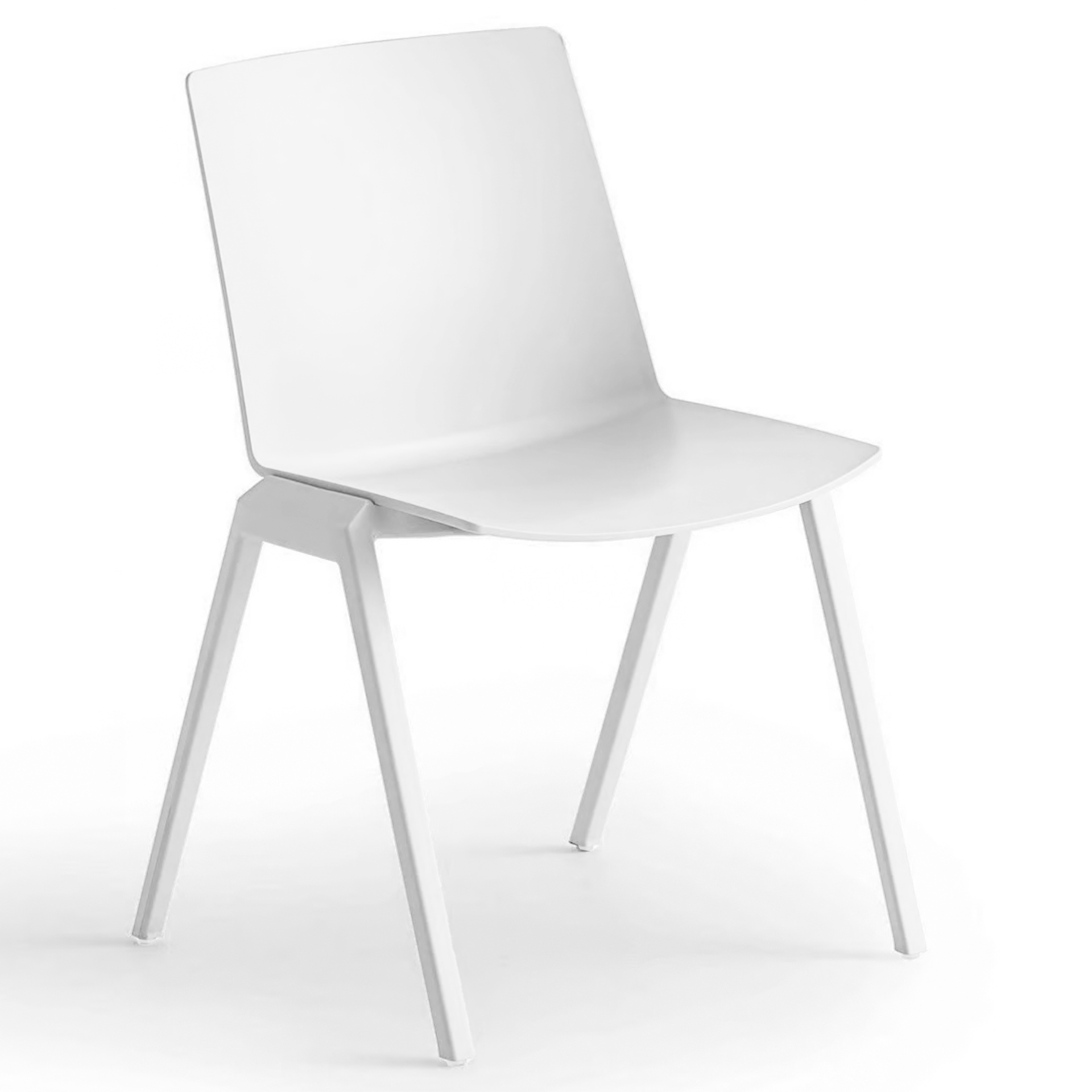 Image of Besucherstuhl Gaber Jubel IV Weiss ohne Armlehnen, Neu – Perfekt für Büro und Empfang