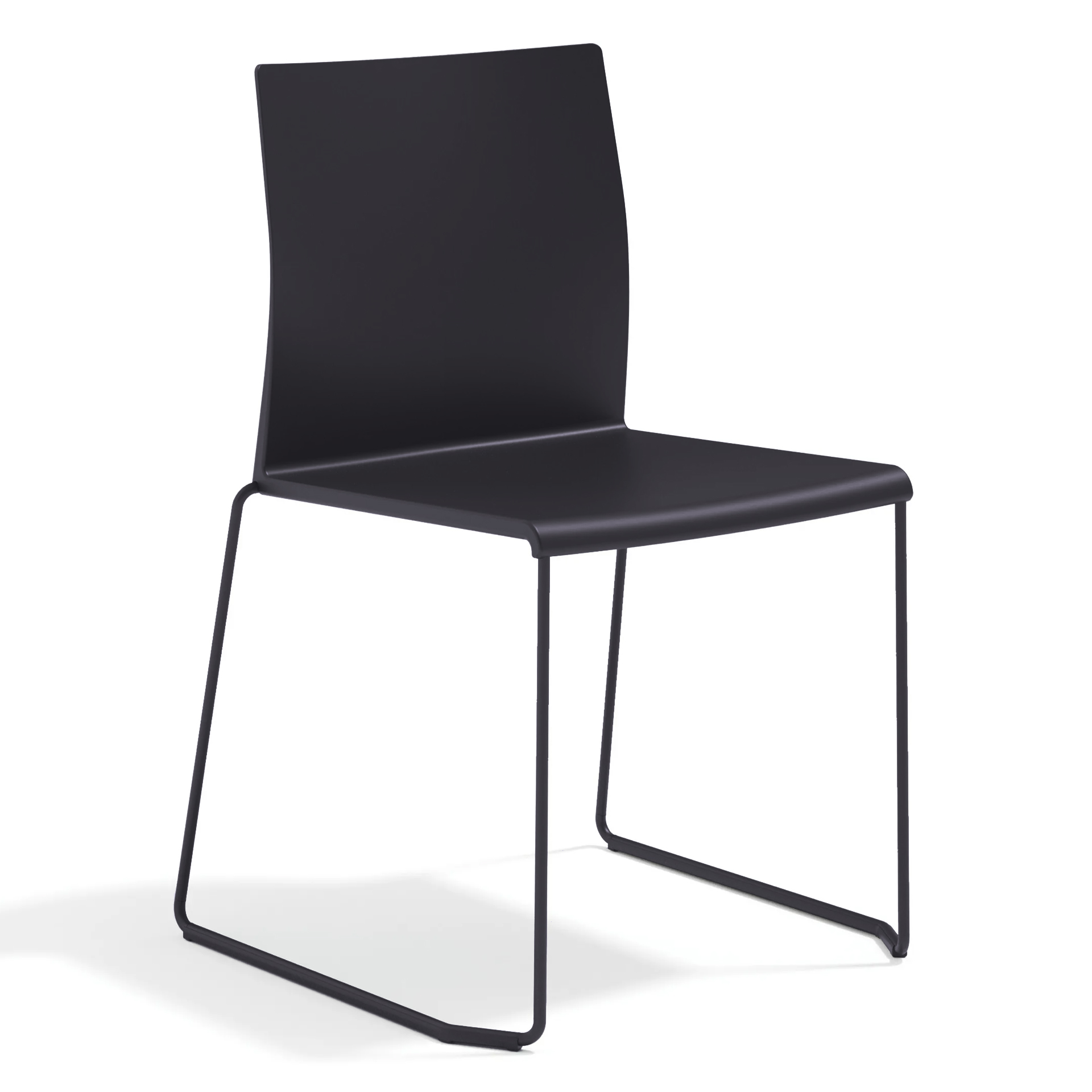Image of Kufenstühle Gaber Artesia S Schwarz ohne Armlehnen, Neu - Komfortables Sitzen