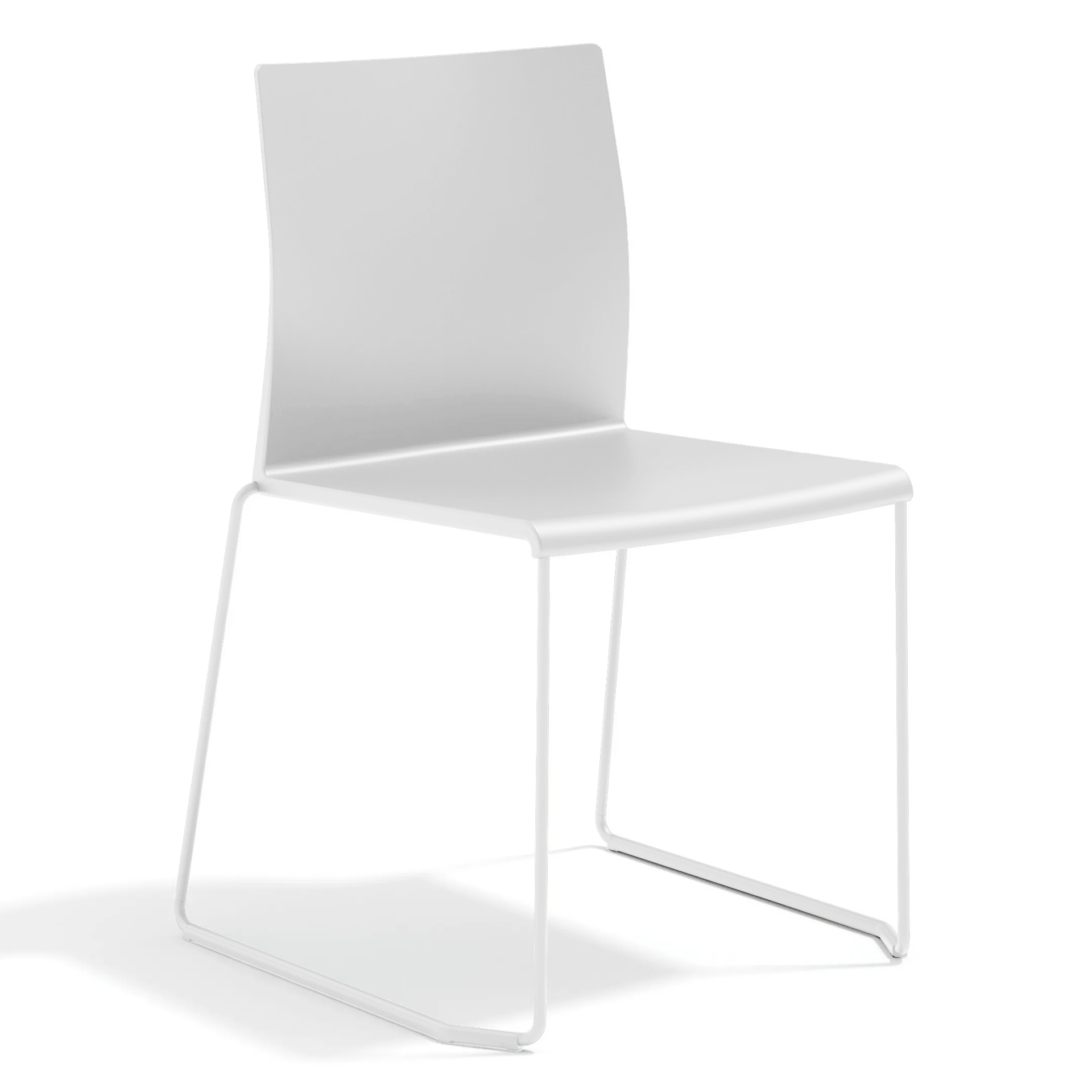 Image of Kufenstühle Gaber Artesia S Weiss ohne Armlehnen, Neu - Komfortables Sitzen