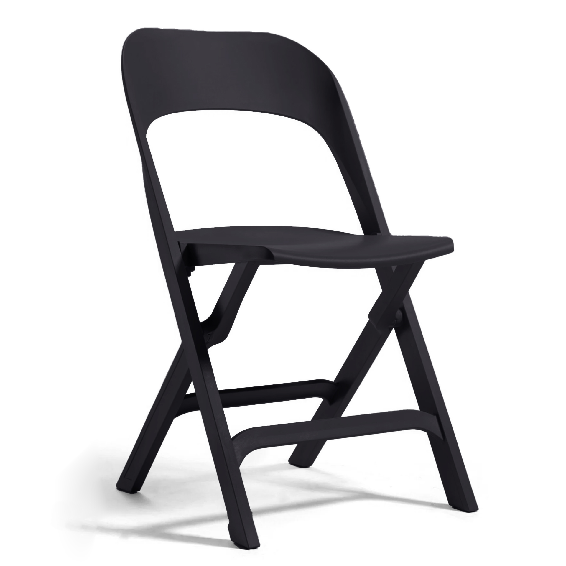 Image of Outdoorstühle Gaber Flap Schwarz ohne Armlehnen, Neu - Perfekt für komfortables Sitzen