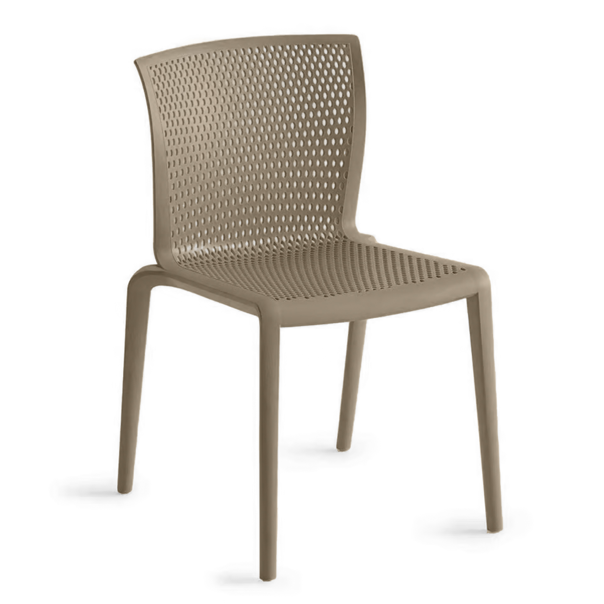 Bistro Stapelstühle Gaber Spyker Beige ohne Armlehnen, Neu - Perfekt für komfortables Sitzen